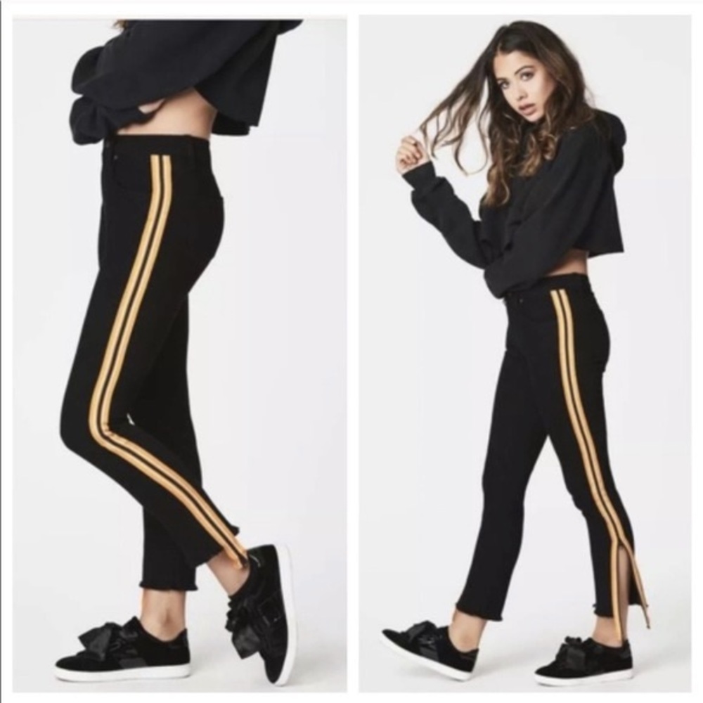 Carmar LF Mia black skinny jeans zipper side